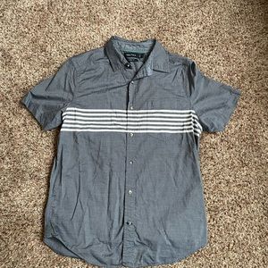 Men’s Nautica Gray-blue Button Down Shirt sz S